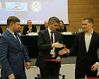 П.А. Рожков, С.В. Дунин, члены ЦК Профсоюза в г. Ханты-Мансийске провели встречу с Профсоюзным активом региона