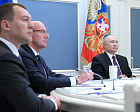 Президент РФ В.В. Путин провел заседание Совета по развитию физической культуры и спорта, на котором выступил президент ПКР, председатель Профсоюза П.А. Рожков