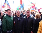 П.А. Рожков на Красной площади в г. Москве принял участие в Первомайской акции Профсоюзов, проводимой под девизом «НЕТ – росту налогов и цен! ДА – росту зарплат и пенсий!»