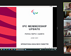 П.А. Рожков принял участие в видеоконференции президента МПК Э. Парсонса с Национальными паралимпийскими комитетами по итогам заседания Исполкома Международного паралимпийского комитета