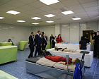 Министр спорта РФ М.В. Дегтярев, губернатор Тульской области Д.В. Миляев и председатель Профсоюза П.А. Рожков посетили соревнования по волейболу сидя среди ветеранов СВО и встретились с паралимпийскими сборными по пауэрлифтингу и настольному теннису